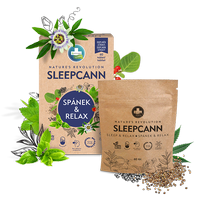 Sleepcann  Spánek & Relax, 60tabl., směs bylin s konopným semínkem