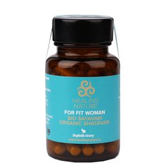Shatavari Bio, For Fit  Woman, Healing Nature,60 kapslí - hormonální rovnováha, tělesné tkáně regenerace a harmonizace