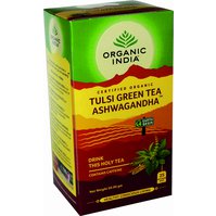 Čaj - Tulsi se zeleným čajem a ašvagandou BIO, 25 sáčků